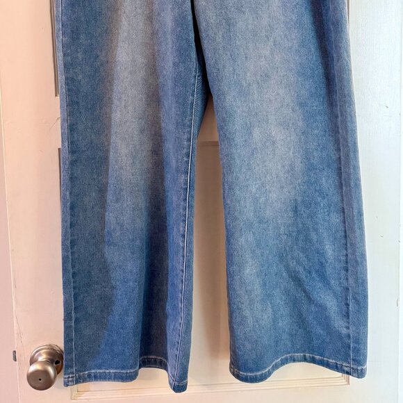 NWT Amazon HDLTE High Waist Wide Leg Jeans XL - Picture 3 of 9